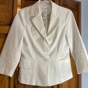 Liz Claiborne cream colored dress jacket